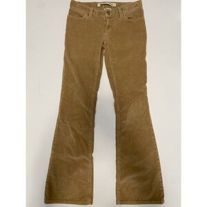 Vtg Y2K GAP Women's Ultra Low Rise Bootcut Tan Corduroy Jeans 28x31